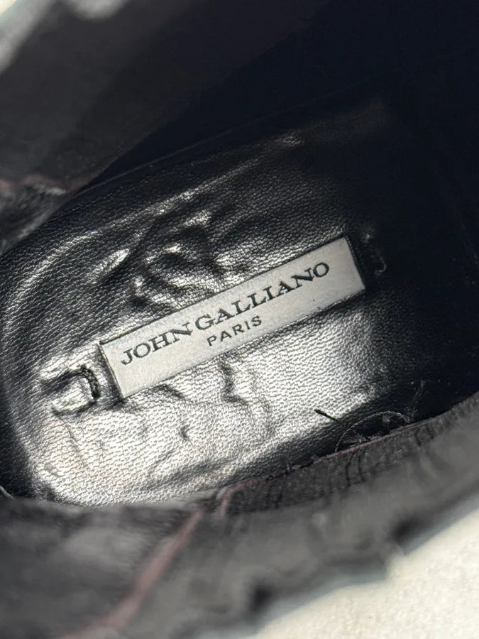 John Galliano Black Velvet Chelsea Boots urZHvTU 10