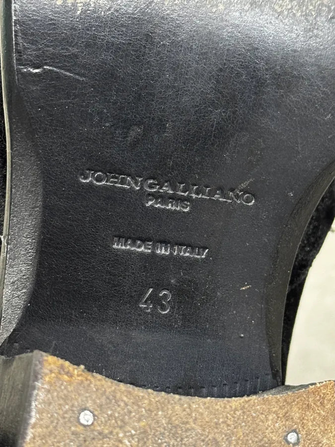 John Galliano Black Velvet Chelsea Boots urZHvTU 8