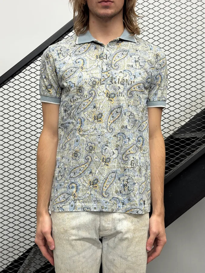 SS2013 John Galliano Cream Paisley Polo hpqcWuQ 1