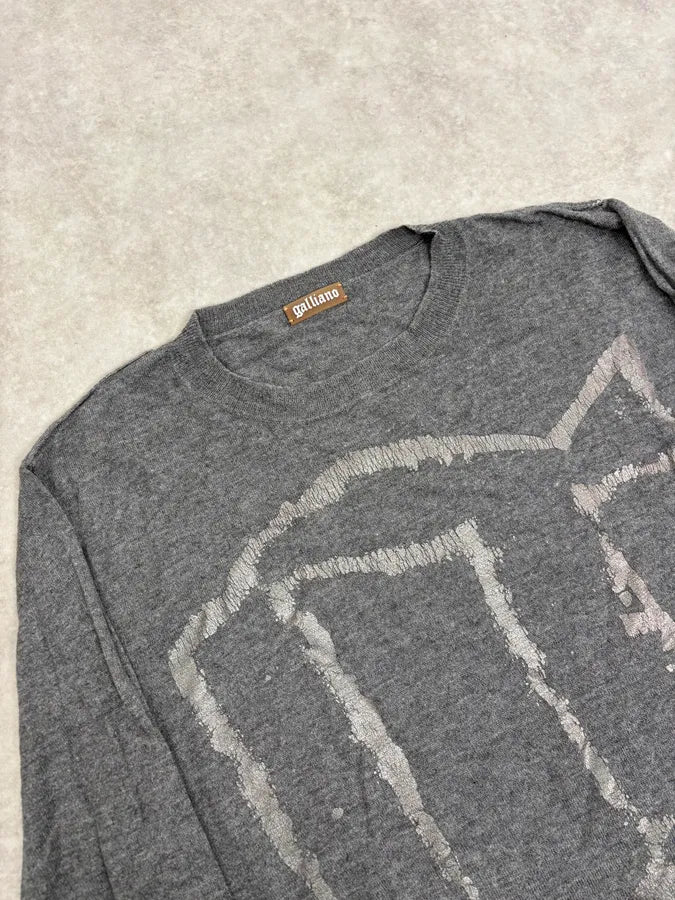 John Galliano G Propaganda Grey Sweater nxRBpii 4