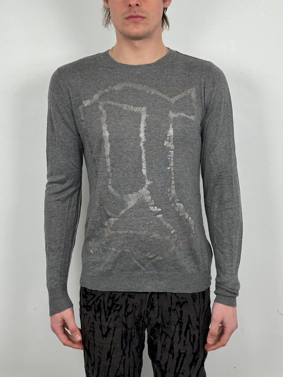 John Galliano G Propaganda Grey Sweater nxRBpii 1