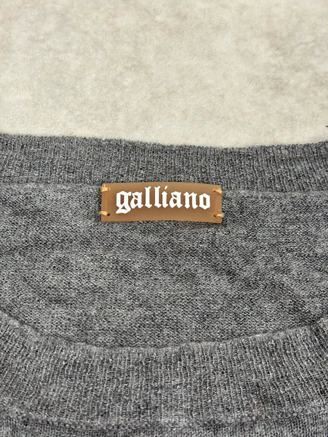 John Galliano G Propaganda Grey Sweater nxRBpii 7
