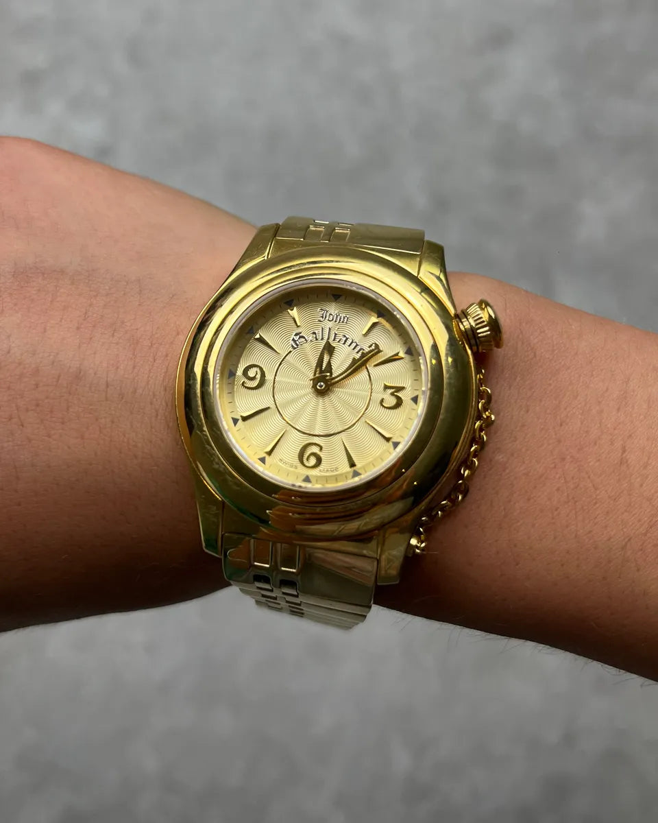 John Galliano Gold Premium Watch OslhvnR 2