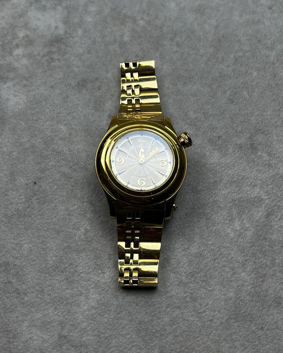 John Galliano Gold Premium Watch OslhvnR 4