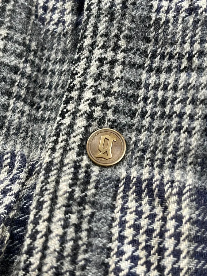 John Galliano Grey Wool Houndstooth Bomber Jacket huipBea 8