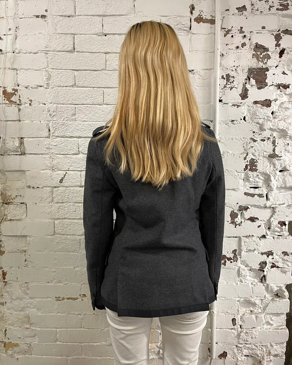 John Galliano Grey Wool Military Officer Coat SsWGYIB 2