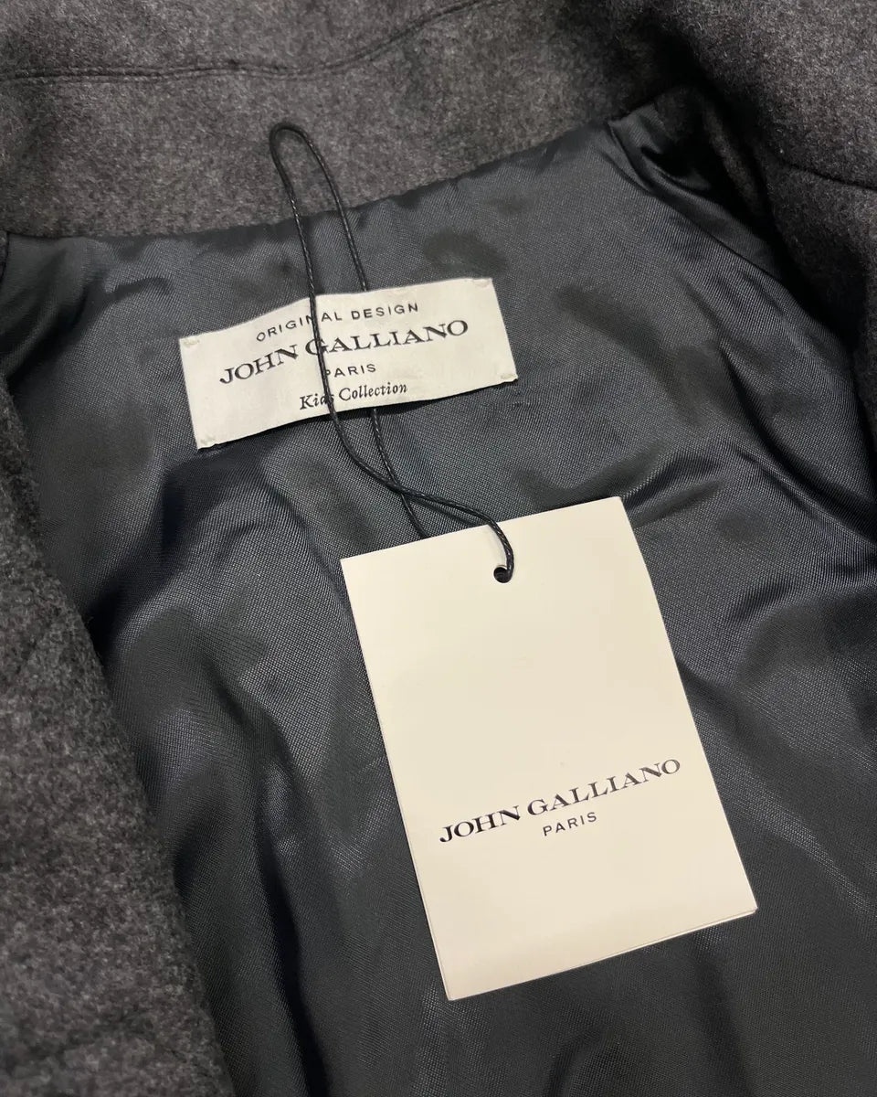 John Galliano Grey Wool Military Officer Coat SsWGYIB 8