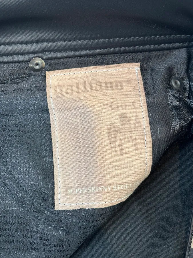 AW2011 John Galliano Skinny Black Pants  HVbBEcZ 9
