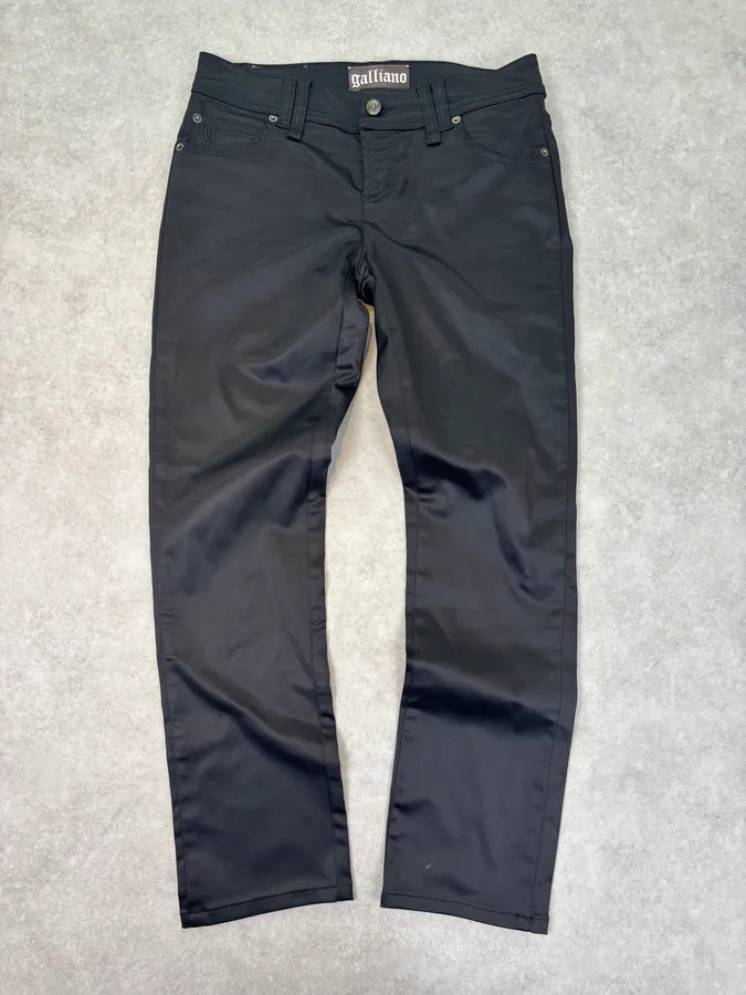 AW2011 John Galliano Skinny Black Pants  HVbBEcZ 0