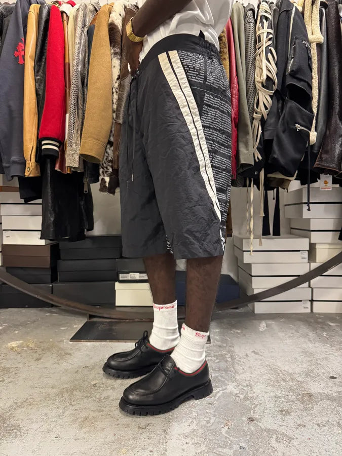 John Galliano Magazine Black & White Swim Shorts elCTjND 3