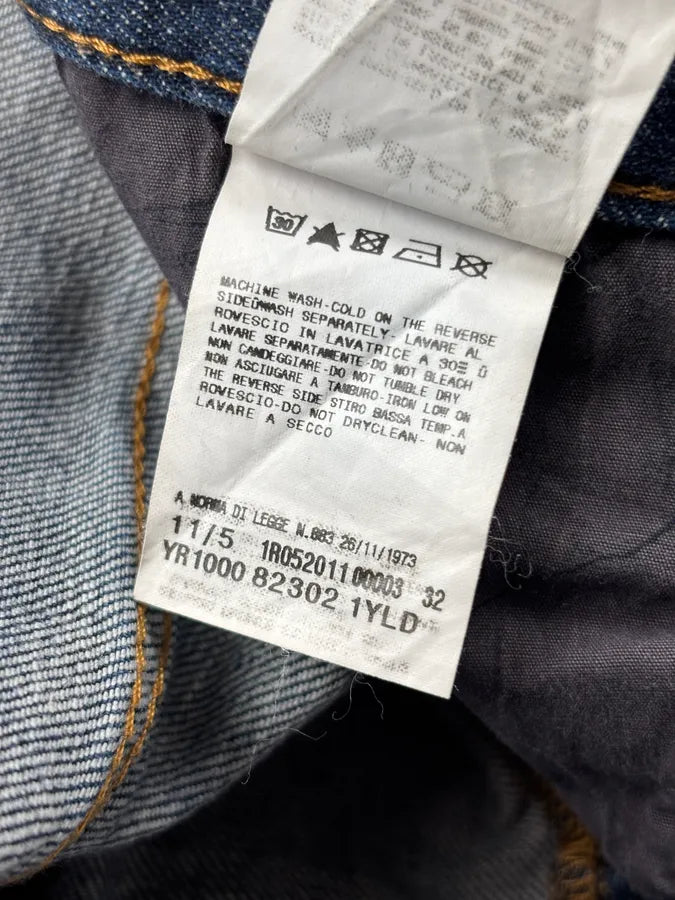 AW2011 John Galliano Navy Denim Distressed Slim Jeans BQLbehc 12