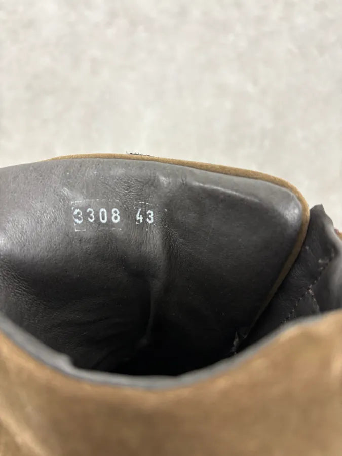 John Galliano Olive Green Hybrid High Leather Sneakers YHYsQKa 8