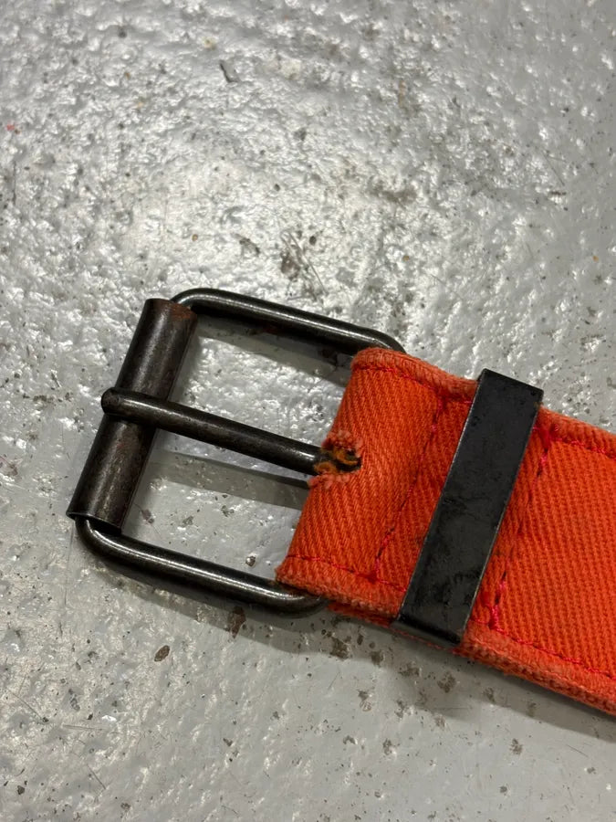 John Galliano Orange Canvas Gothic Belt xtvDazL 4