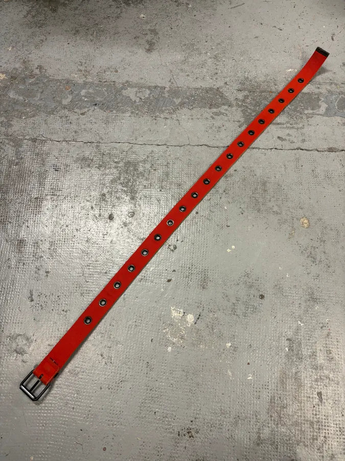 John Galliano Orange Canvas Gothic Belt xtvDazL 8