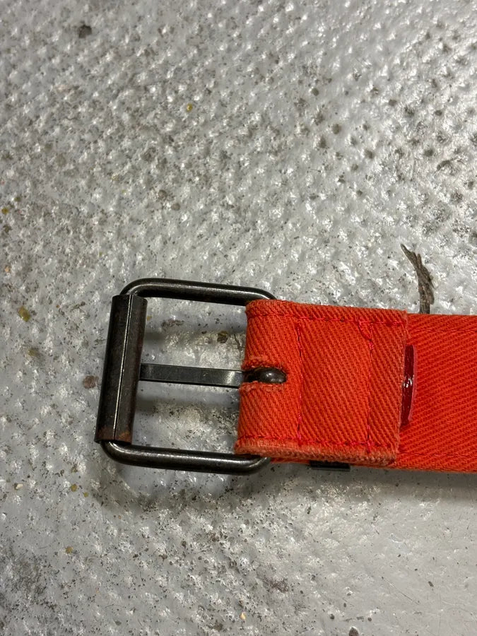 John Galliano Orange Canvas Gothic Belt xtvDazL 6