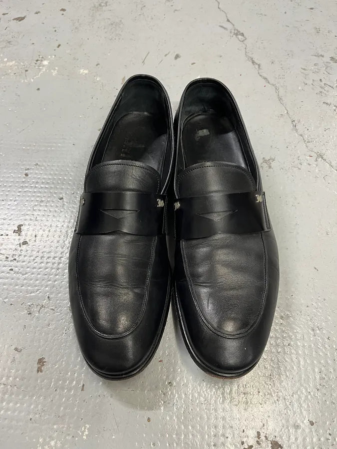 John Galliano Ornament Black Leather Loafers oWAbDwM 2