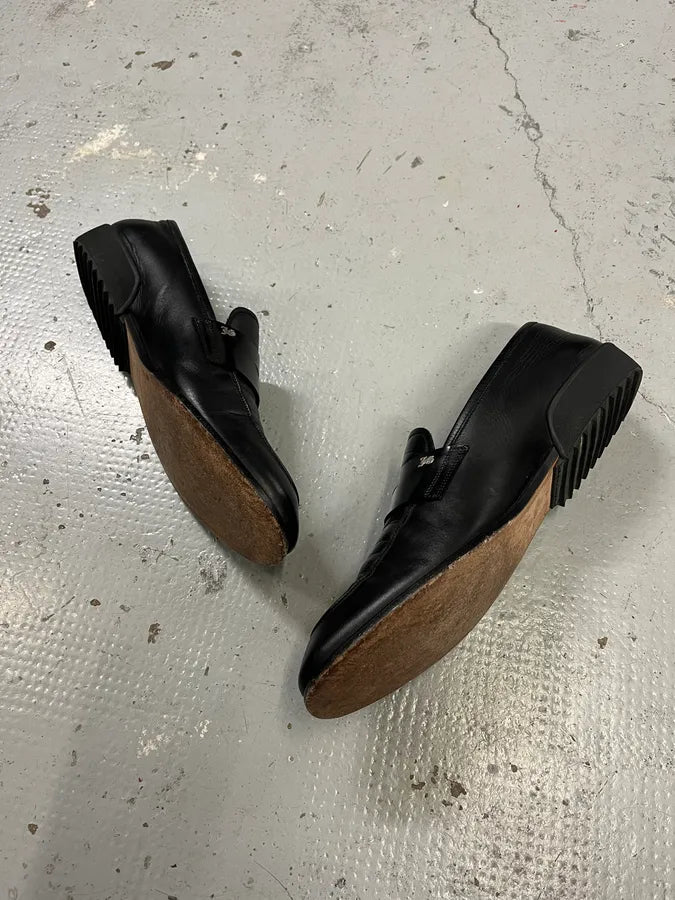 John Galliano Ornament Black Leather Loafers oWAbDwM 4