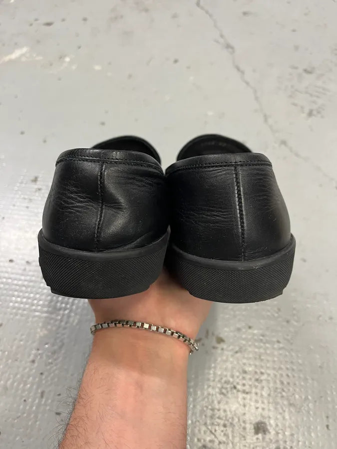 John Galliano Ornament Black Leather Loafers oWAbDwM 6