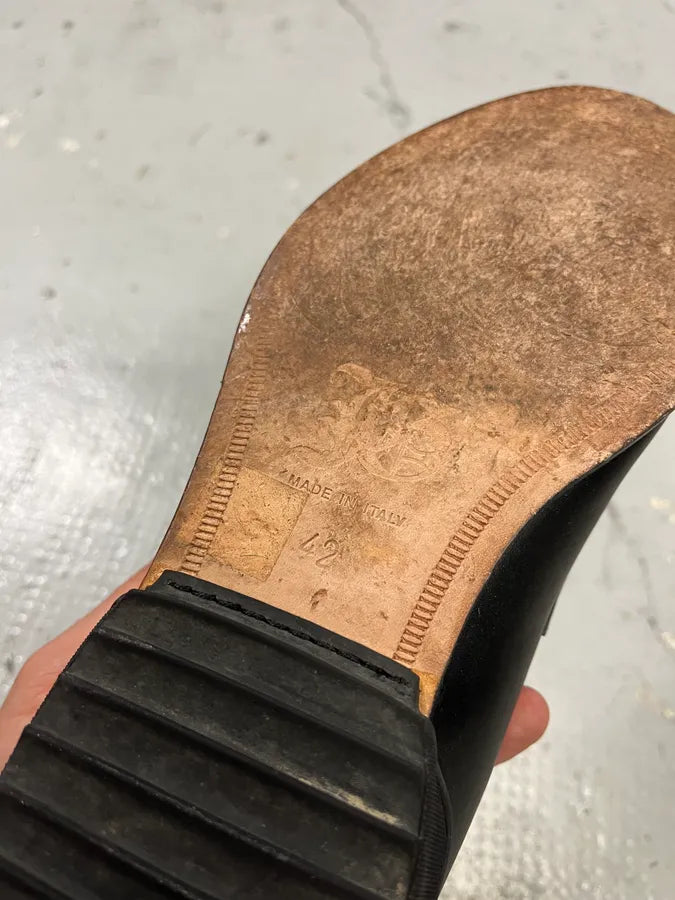 John Galliano Ornament Black Leather Loafers oWAbDwM 8