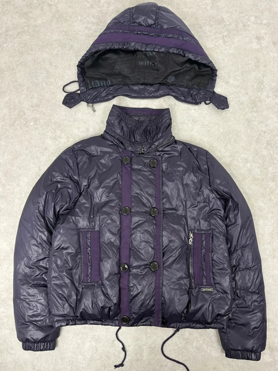 AW2010 John Galliano Purple Cozy Double Breasted Bomber Jacket AgDCVfi 1