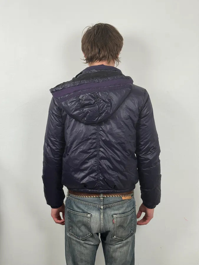 AW2010 John Galliano Purple Cozy Double Breasted Bomber Jacket AgDCVfi 3