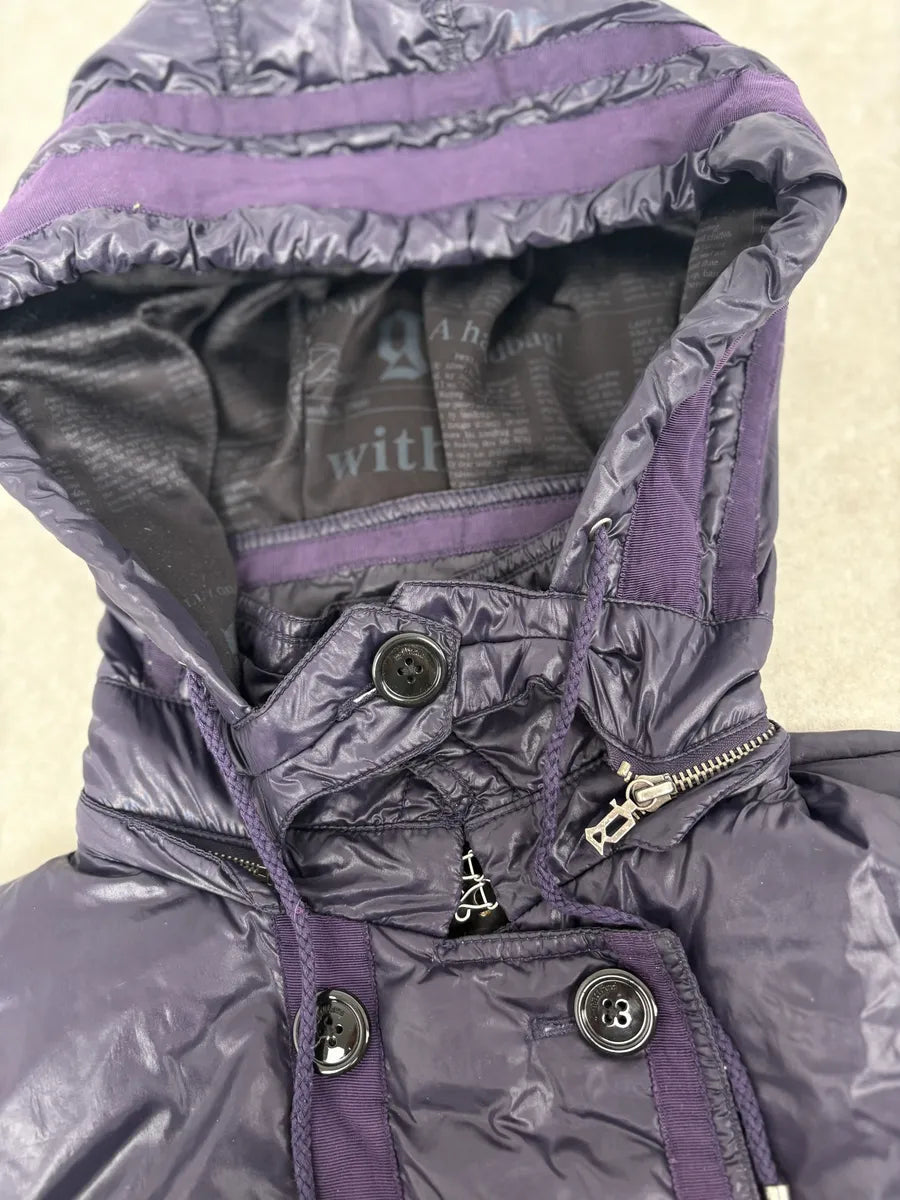 AW2010 John Galliano Purple Cozy Double Breasted Bomber Jacket AgDCVfi 6
