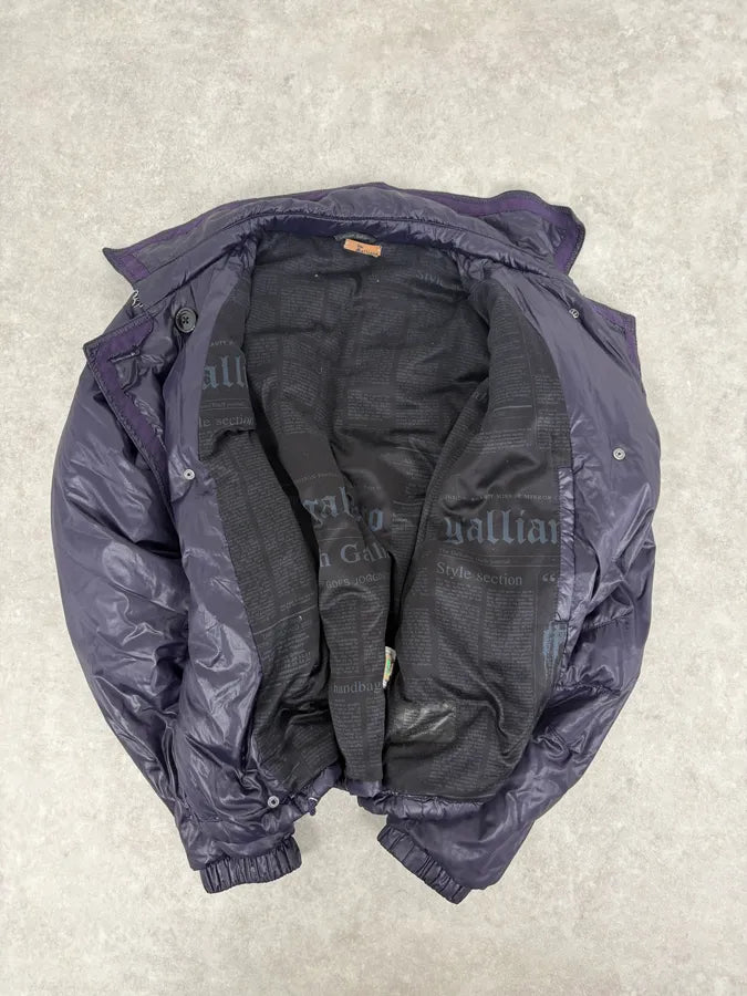 AW2010 John Galliano Purple Cozy Double Breasted Bomber Jacket AgDCVfi 8