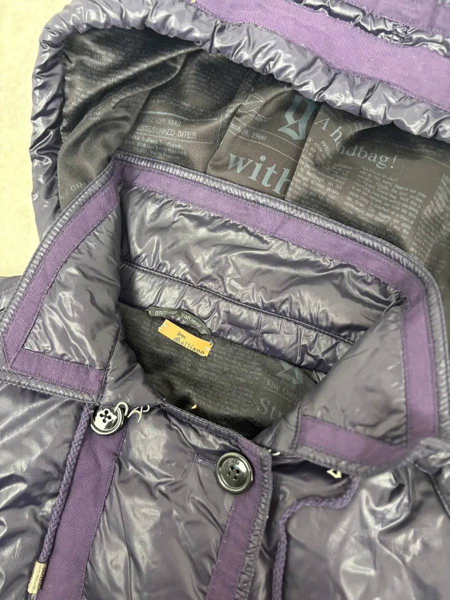 AW2010 John Galliano Purple Cozy Double Breasted Bomber Jacket AgDCVfi 7