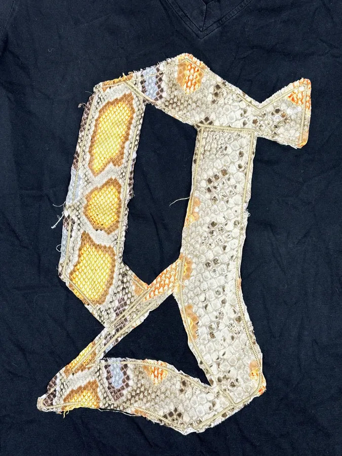 John Galliano V Neck Snakeskin Effect G T-Shirt kyccYXN 6