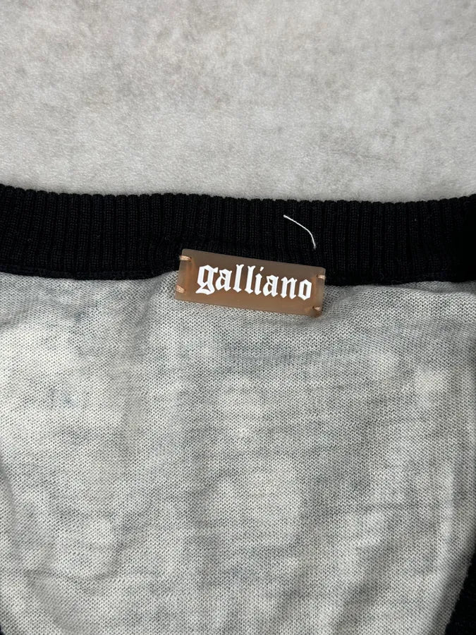 John Galliano White & Grey Newspapers Magazine Top fudgaaD 6