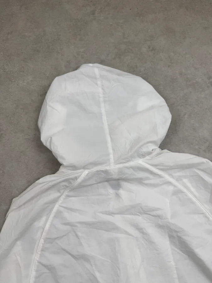 John Galliano White Nylon Windbreaker Light Jacket KNluJrv 6