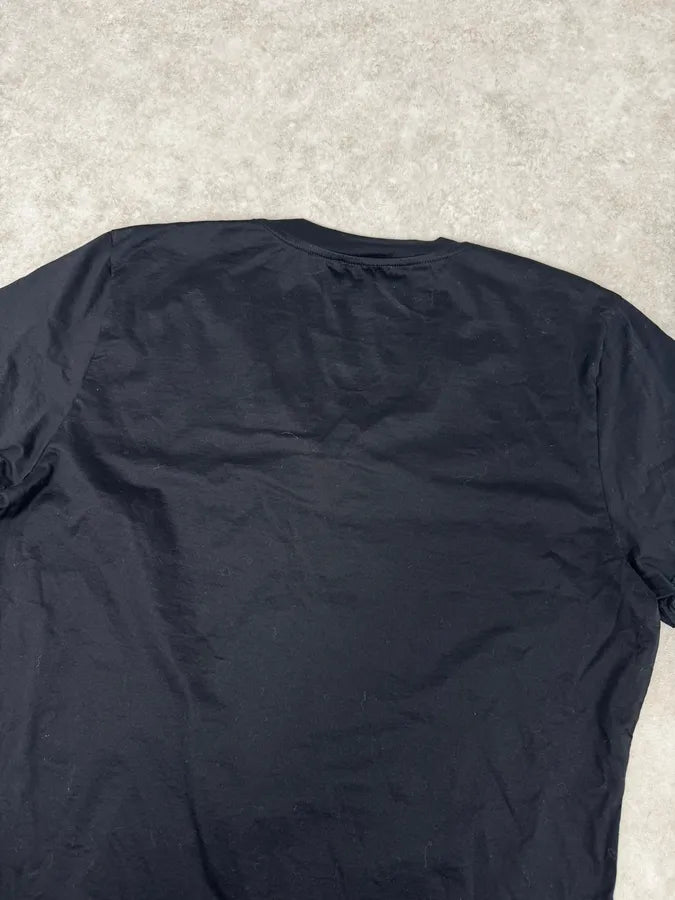 John Richmond Black Crosses Trompe Loeil Chain V Neck T-Shirt lhHCEKZ 5
