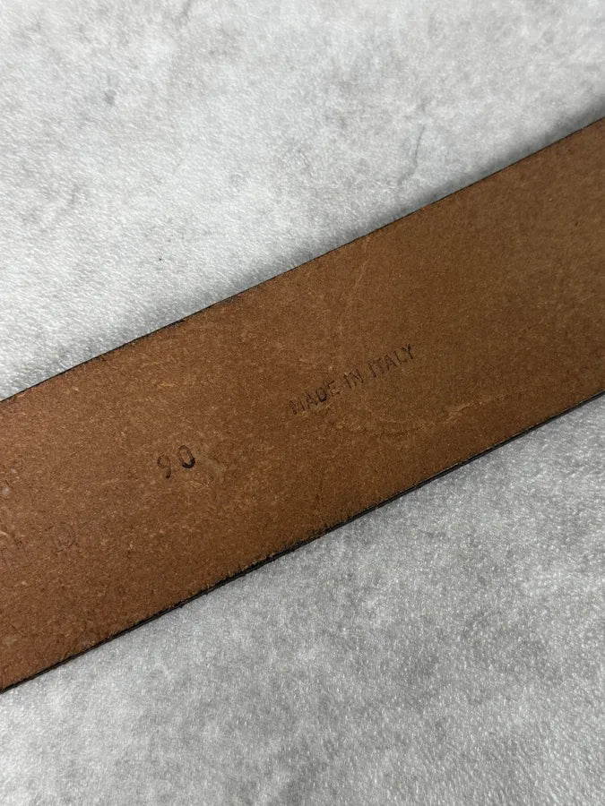 2000s John Richmond Brown Cross Ornamental Buckle Belt jmZkSqR 6