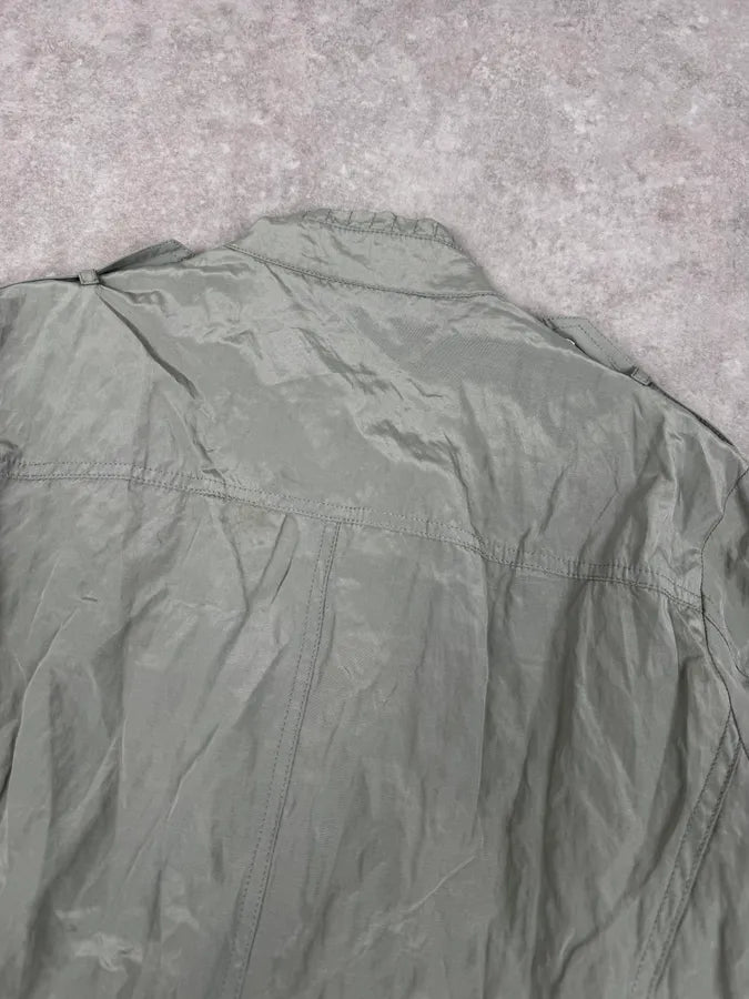 2000s John Richmond Faded Green Multi-Pocket Technical Light Jacket jUdkIzP 5