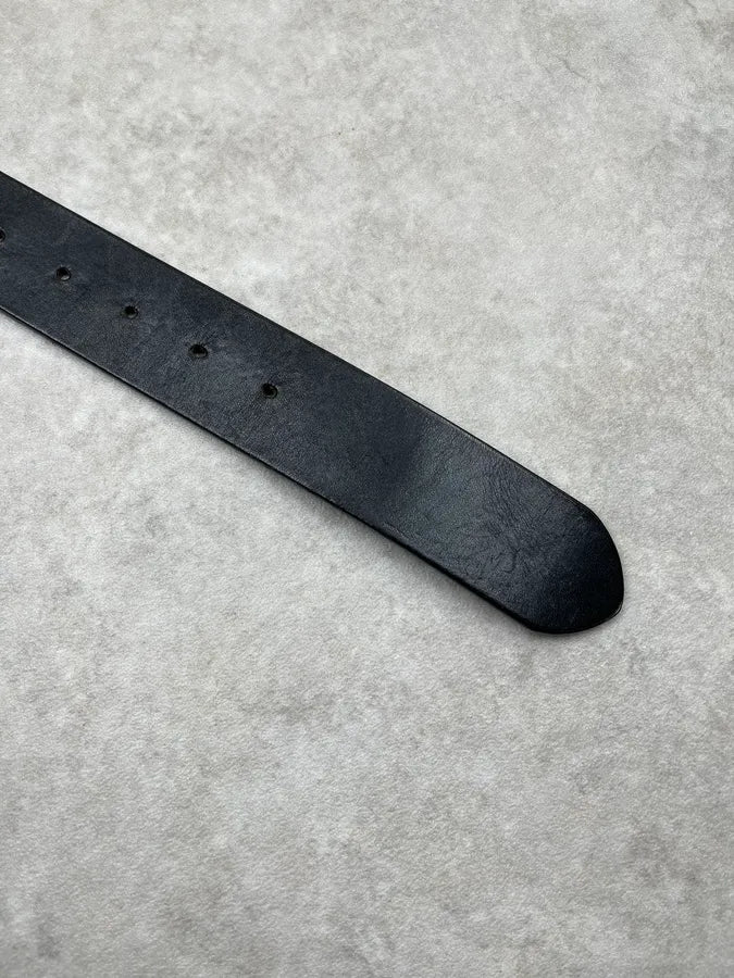 John Richmond Peace & Love Gems Black Leather Belt VtpVyuq 5