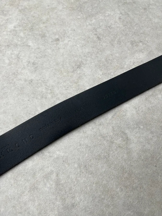John Richmond Peace & Love Gems Black Leather Belt VtpVyuq 7