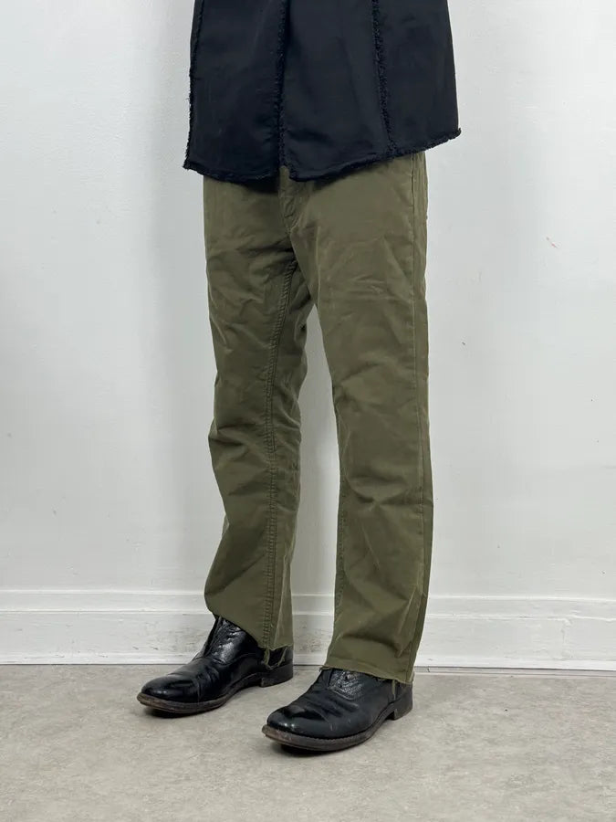 AW2006 Junya Watanabe Khaki Green Rebel Chinos Pants mEEacAn 2