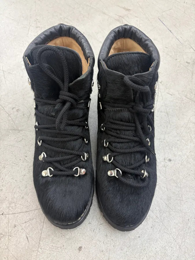 Junya Watanabe Paraboots Pony Hair Black Hiking Boots RWbUcDr 1