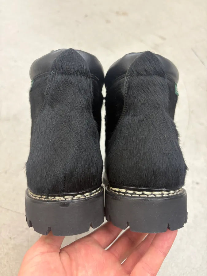 Junya Watanabe Paraboots Pony Hair Black Hiking Boots RWbUcDr 6