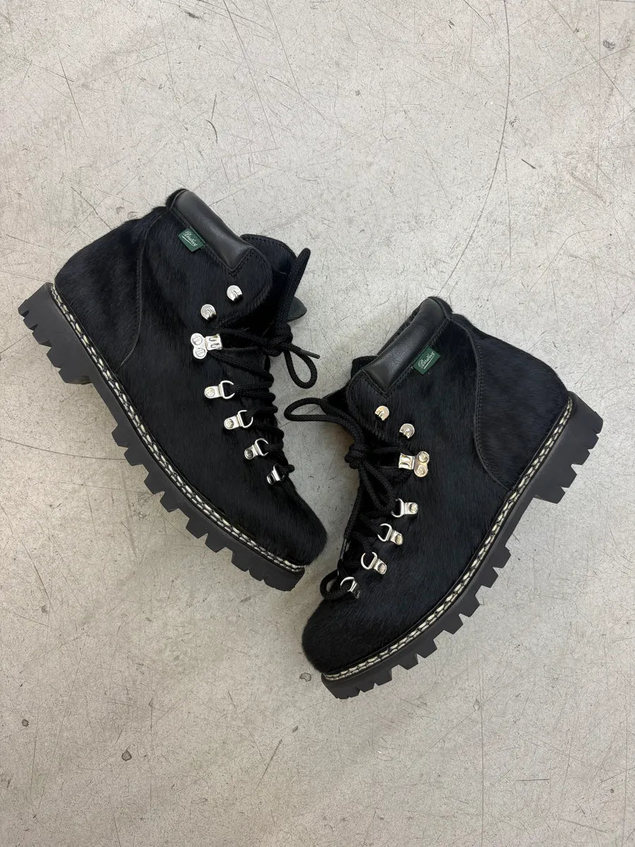 Junya Watanabe Paraboots Pony Hair Black Hiking Boots RWbUcDr 4