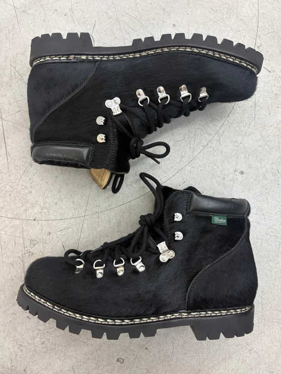 Junya Watanabe Paraboots Pony Hair Black Hiking Boots RWbUcDr 3