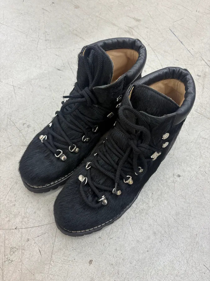 Junya Watanabe Paraboots Pony Hair Black Hiking Boots RWbUcDr 2