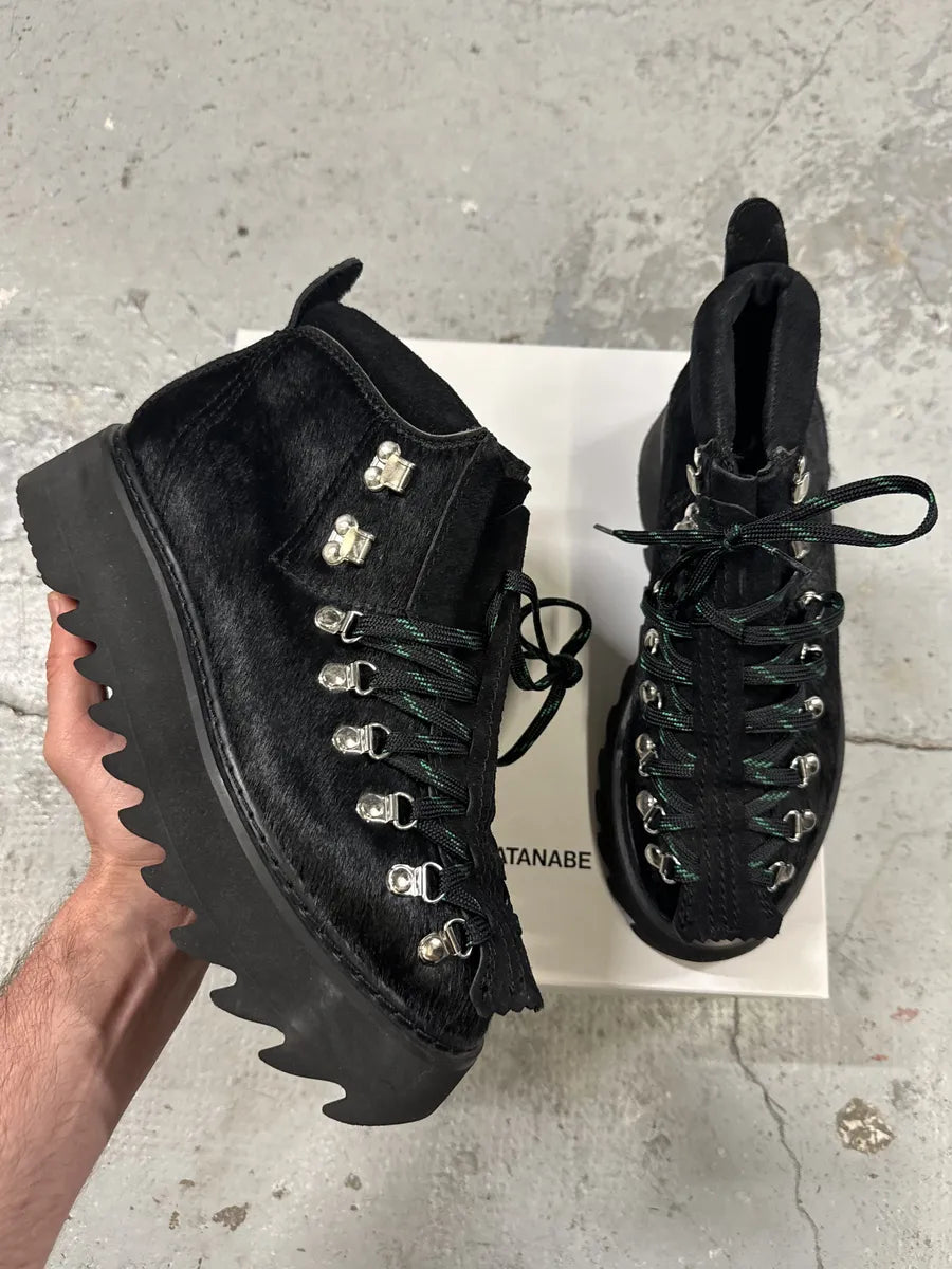 Junya Watanabe Pony Hair Black Mountain Boots eKnEmlP 0