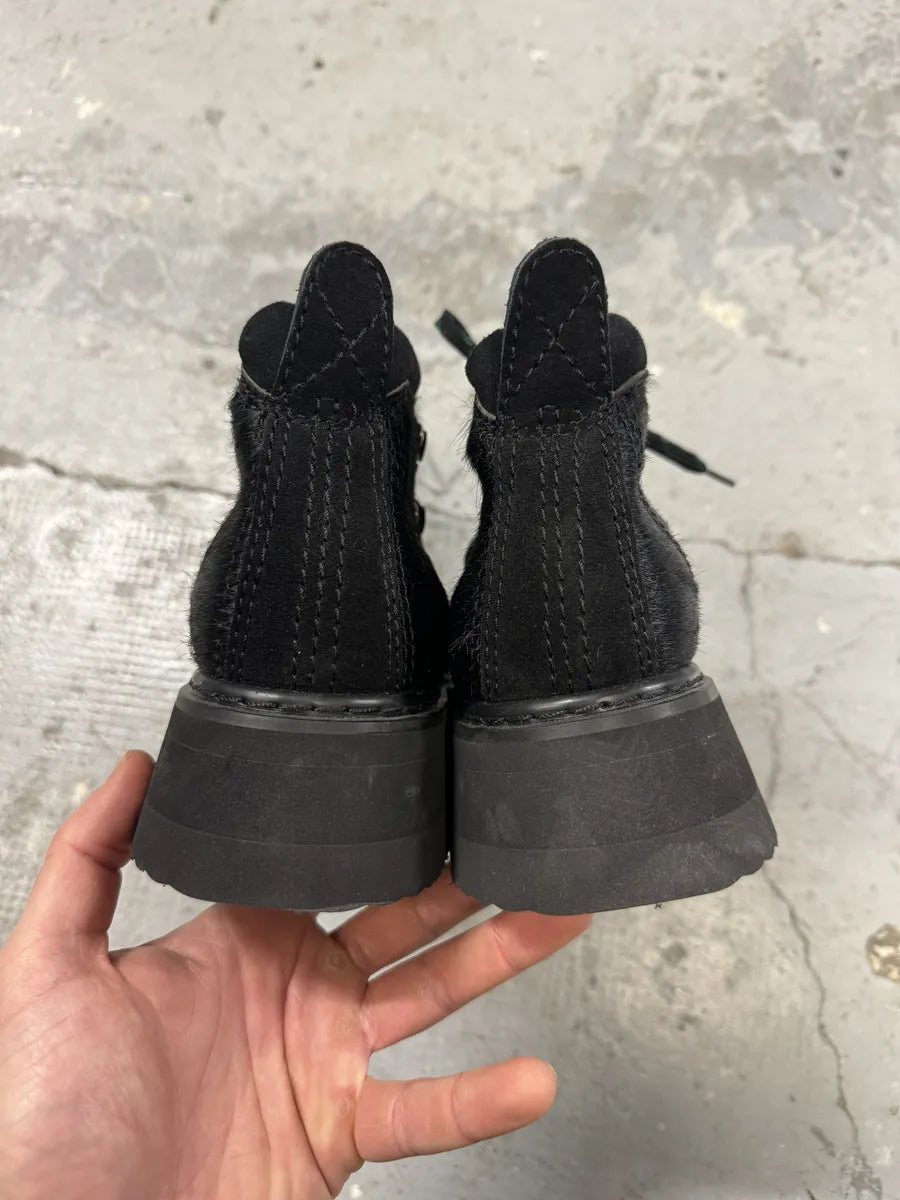 Junya Watanabe Pony Hair Black Mountain Boots eKnEmlP 4