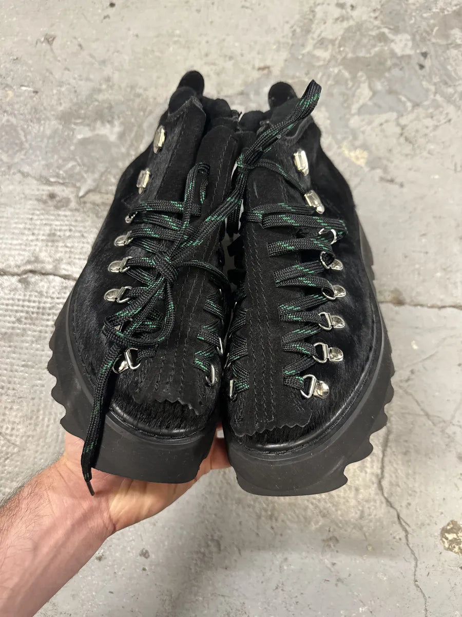 Junya Watanabe Pony Hair Black Mountain Boots eKnEmlP 5