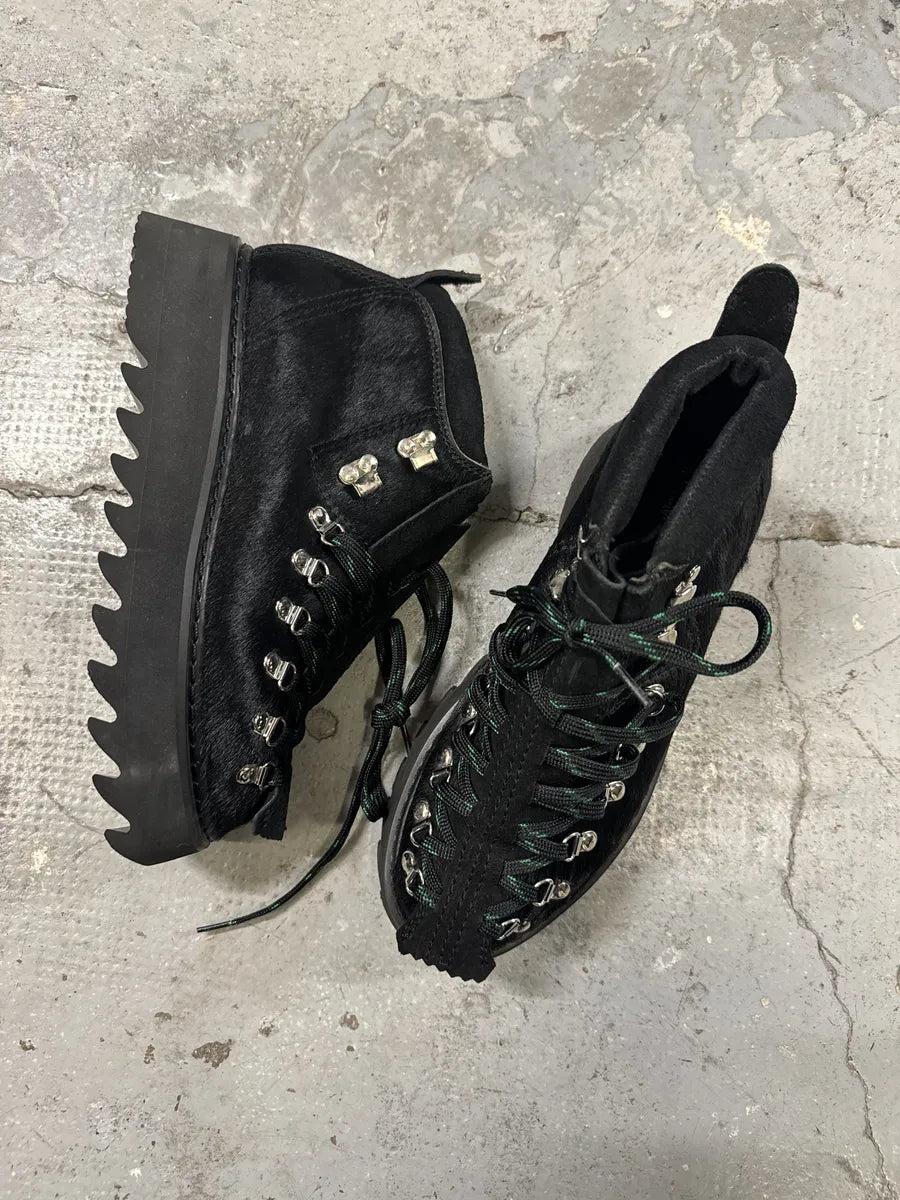 Junya Watanabe Pony Hair Black Mountain Boots eKnEmlP 6