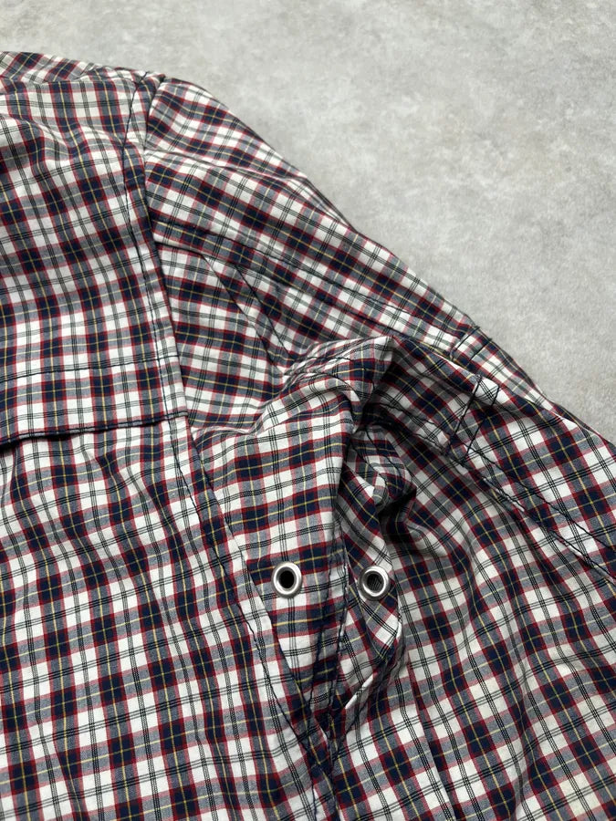 Junya Watanabe x Comme des Garçons Navy & White Plaid Windbreaker Jacket RkDbjxV 12