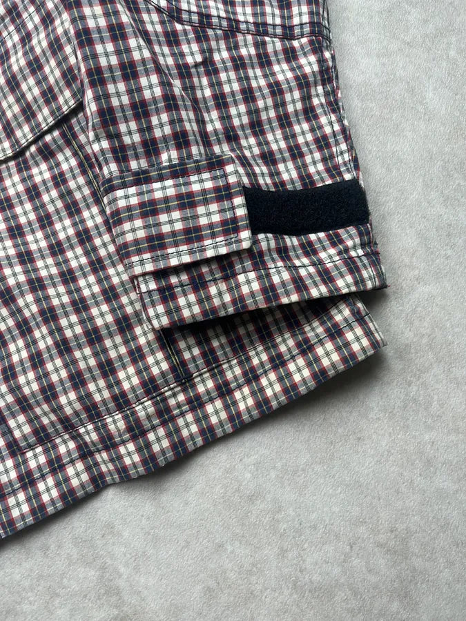 Junya Watanabe x Comme des Garçons Navy & White Plaid Windbreaker Jacket RkDbjxV 5