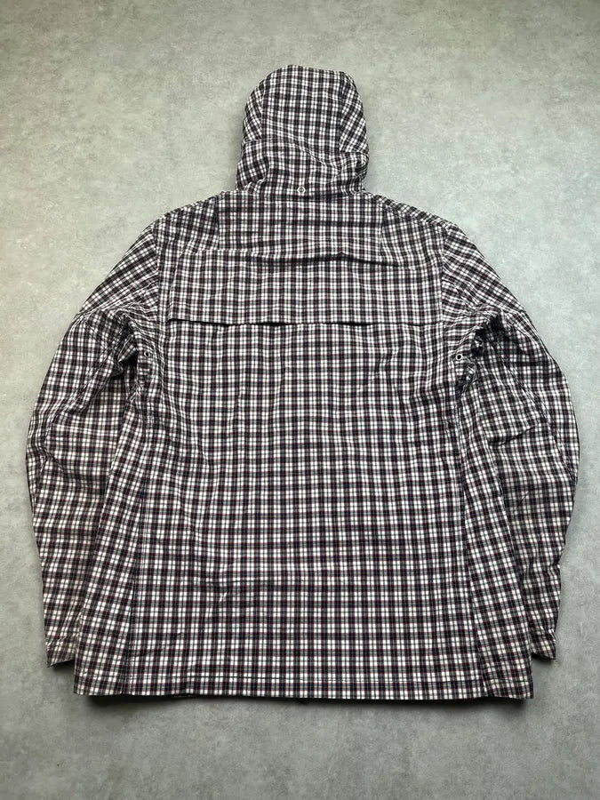 Junya Watanabe x Comme des Garçons Navy & White Plaid Windbreaker Jacket RkDbjxV 9