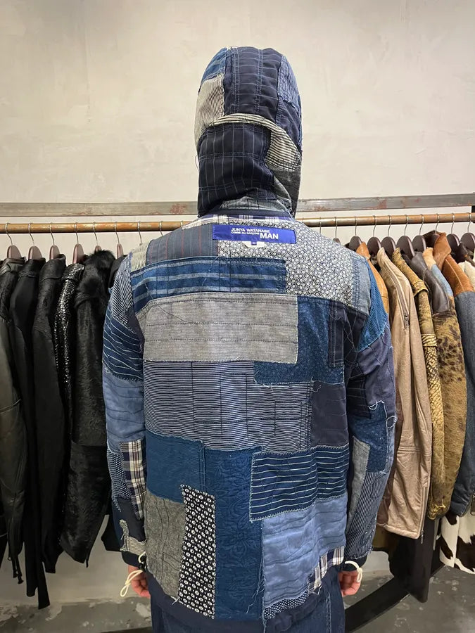Junya Watanabe x Comme des Garçons Patchwork Hooded Reversible Jacket (M/L) sdOffxw 10